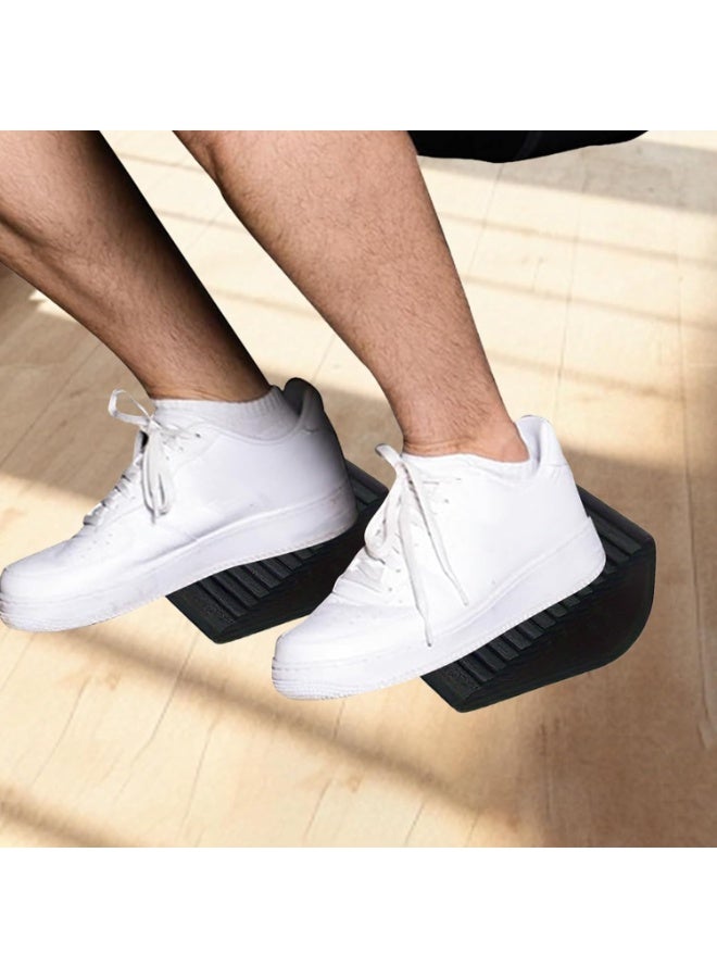 Soofam Squat Wedge Block - Heel Elevated Squat Training - Fitness Portable Non Slip Ramp for Men Gym Women Pushup Fitness Yoga Weightlifting Home - Image 2