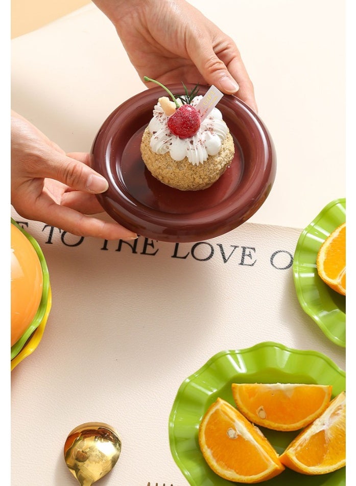 HOMESTAR 7-Piece Hamburger-Shaped Bone Plate Set - Fun & Colorful Kids Tableware For Salads, Desserts & Snacks | Made Of Vibrant Food-Safe PP Material | Stackable Space-Saving Design For Easy Storage | Stimulates Children's Appetite With Playful Food-Shaped Dishes - Image 5