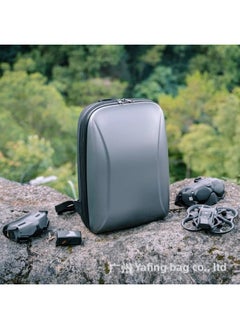 Generic Dji Avata Storage Bag For Fpv Goggles Drone Accessories Including Double Shoulder Backpack-Color:DJI Avata Backpack (084 Brushed Gray) Black EVA Lining 