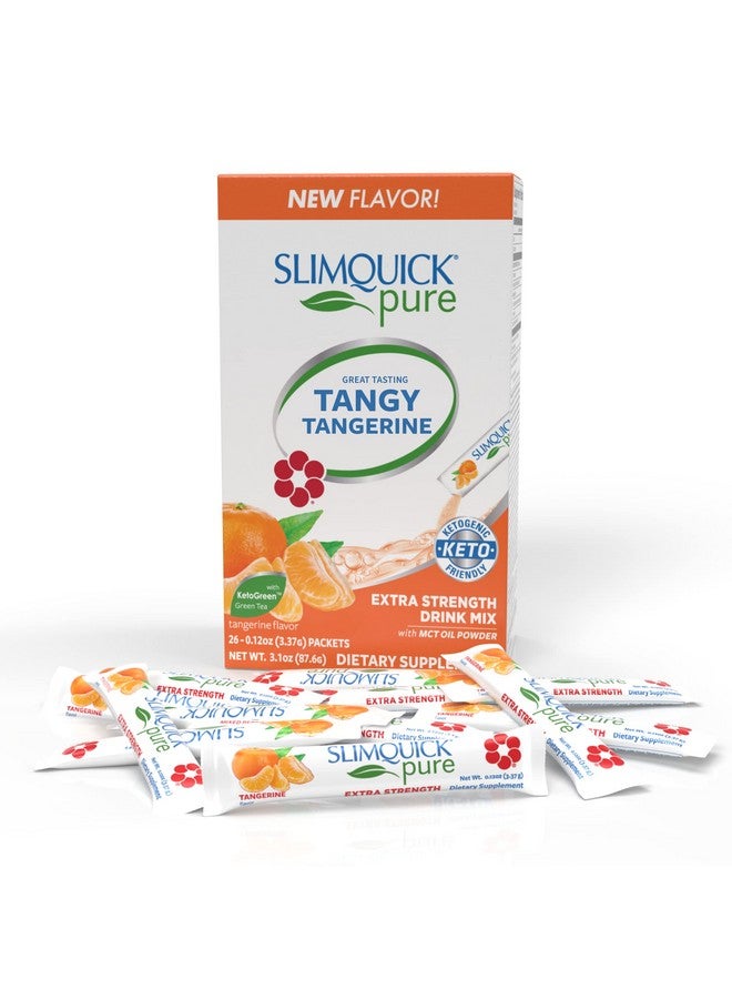 SlimQuick Extra Strength Weight Management Drink Mix for Women, Tangerine - Helps Metabolism, Keeps Full for Longer with Green Tea, Caffine, Chaste Tree, Rhodiola Extract - 26 Count - Image 1