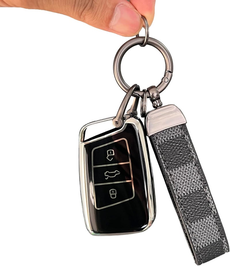 Funda para Llavero Compatible con Jetta MK7 Jetta GLI 2023-2024 2025 MK7 Taos 2024 2025 Accesorios para Taos 2024 Protección Completa Protector de Llaves de Coche - Image 2