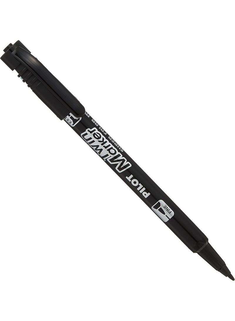 Pilot Twin Tip Permanent Marker Black Ink - Image 3
