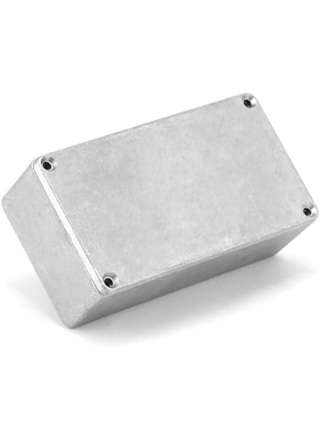 Arabest 125B/1590N1 Aluminium Stomp Box Enclosures, 122 x 66 x 39.5 mm, Unfinished DIY Guitar Pedal Cases with Screws and Rubber Mats, 3 Pcs  - Image 2