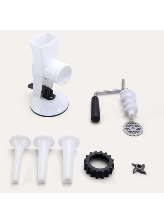 Multifunctional Manual Meat Grinder White  - Image 4