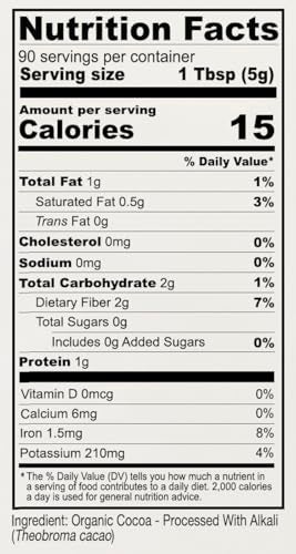 Anthony's Organic Culinary Grade Cocoa Powder, 1 lb, Dutch Processed Baking Cocoa, Gluten Free, Non GMO, Keto Friendly - Image 3
