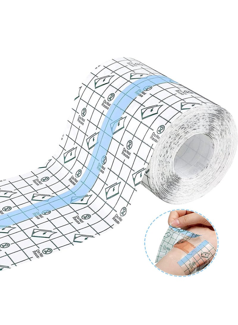 جُودِيَّة ضمادة لاصقة شفافة 10×500 سم، ضمادة مقاومة للماء للجروح، رقعة عناية بعد الجراحة، غطاء فيلم شفاف مضاد للبكتيريا مثل الجلد الثاني للتعافي - Image 1