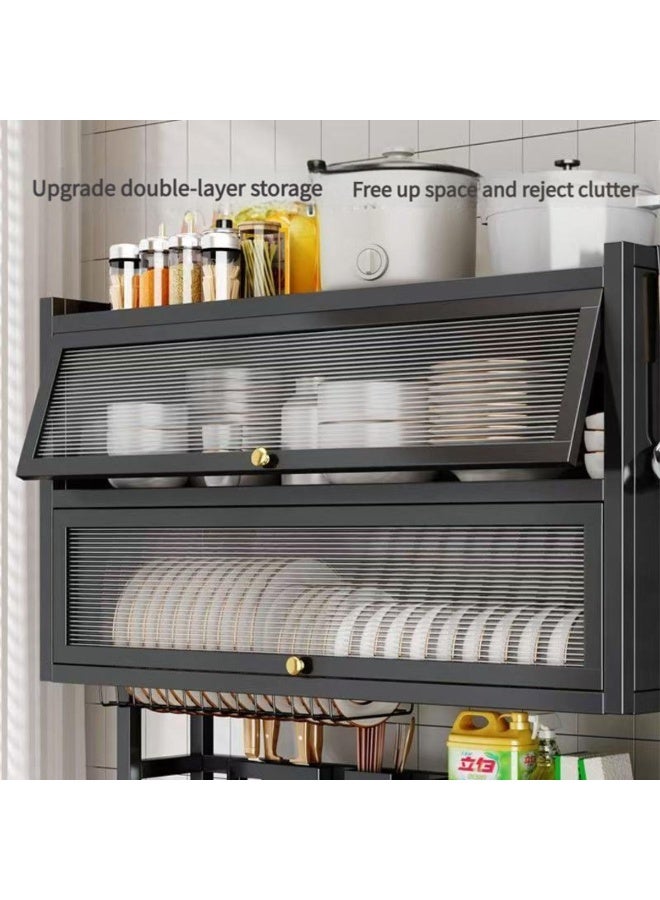 Tradeo High-Quality 2-Tier Adjustable Carbon Steel Dish Drying Rack with Drain Board & Protective Cover – Over-Sink Kitchen Organizer for Home Use - Image 4