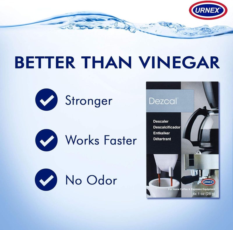 Urnex Descaling Powder Solution - 4 Uses - Activated Scale Remover for use with Keurig 1.0/2.0, Home Coffee and Espresso Machines, Kettles, Garment Steamers - Image 5