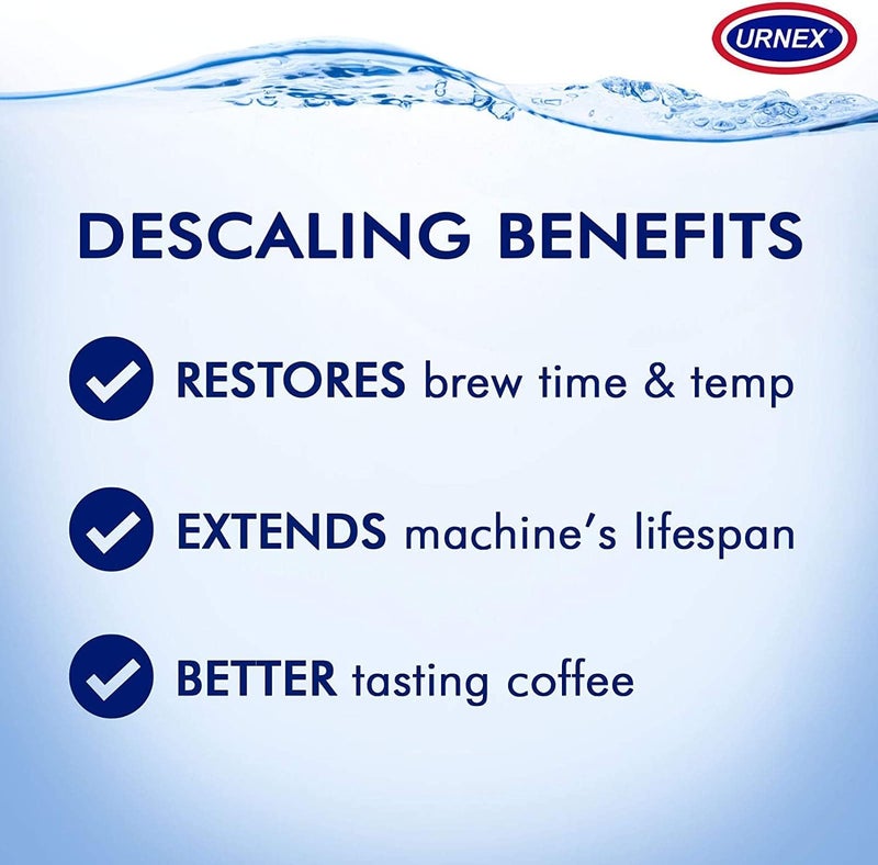 Urnex Descaling Powder Solution - 4 Uses - Activated Scale Remover for use with Keurig 1.0/2.0, Home Coffee and Espresso Machines, Kettles, Garment Steamers - Image 3