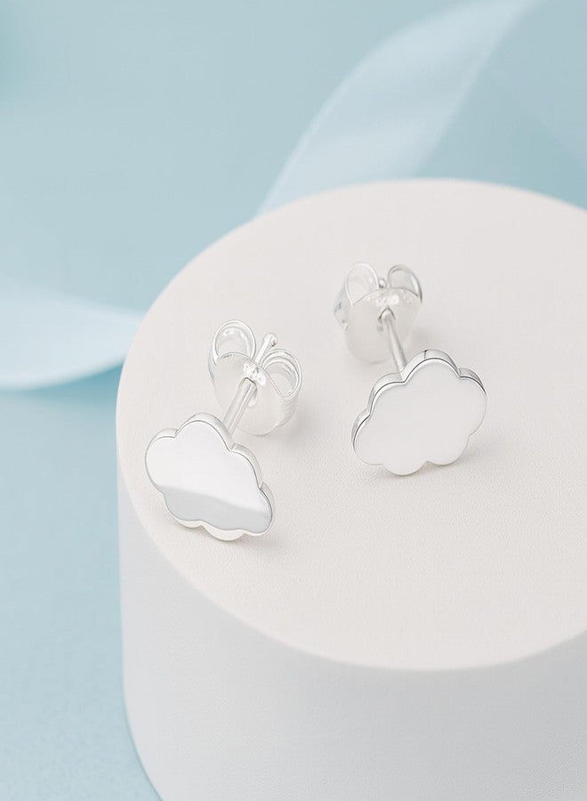 ايرافيدا أقراط AeraVida Dreamy Little Cloud Puff من الفضة الإسترليني عيار 925 للنساء - Image 5