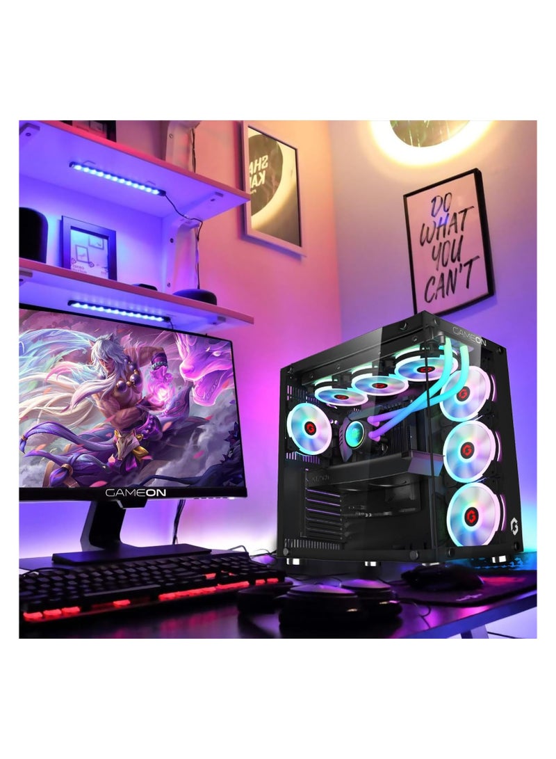 Generic MAX AIR GAMING & WORKSTATION TOWER PC 9TH GEN: CORE I5 | GTX 1050TI 4GB GRAPHICS | 16GB RAM | 1TB NVME/SATA SSD | Windows 10 | WIFI BT READY RGB - Image 4
