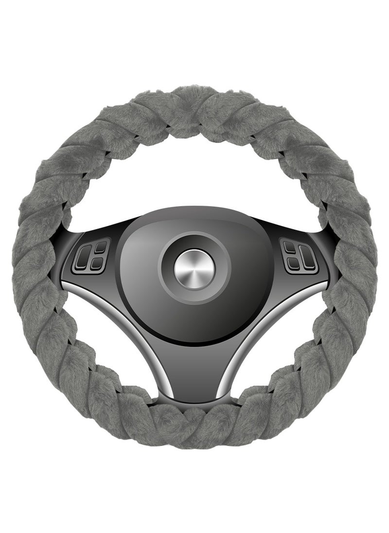 Agc - AGC Grey Premium Large Steering Wheel Cover – 40cm, Soft and Anti-Slip ST-10185 - Image 1