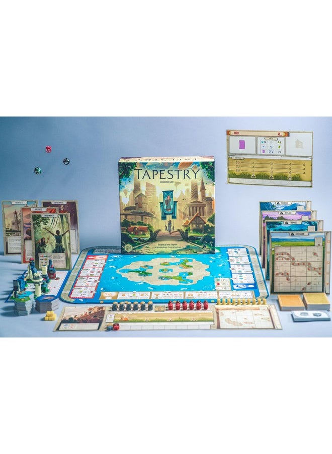 : Tapestry (Base Game) | A Civilization Building Board Game | Lead A Unique Civilization To Greatness Through Cultural And Technological Advances | 1-5 Players, 120 Minutes, Ages 14+ - pzsku/Z017CCBAC084EDC3093D4Z/45/_/1734347875/a45afd90-ea04-4429-bb69-74bffaa8de27