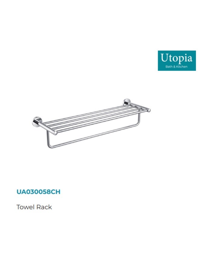 UTOPIA Towel Rack, Chrome (UK-Origin)