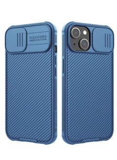 iPhone 14 CamShield Silky Liquid Silicone Protection Case Blue