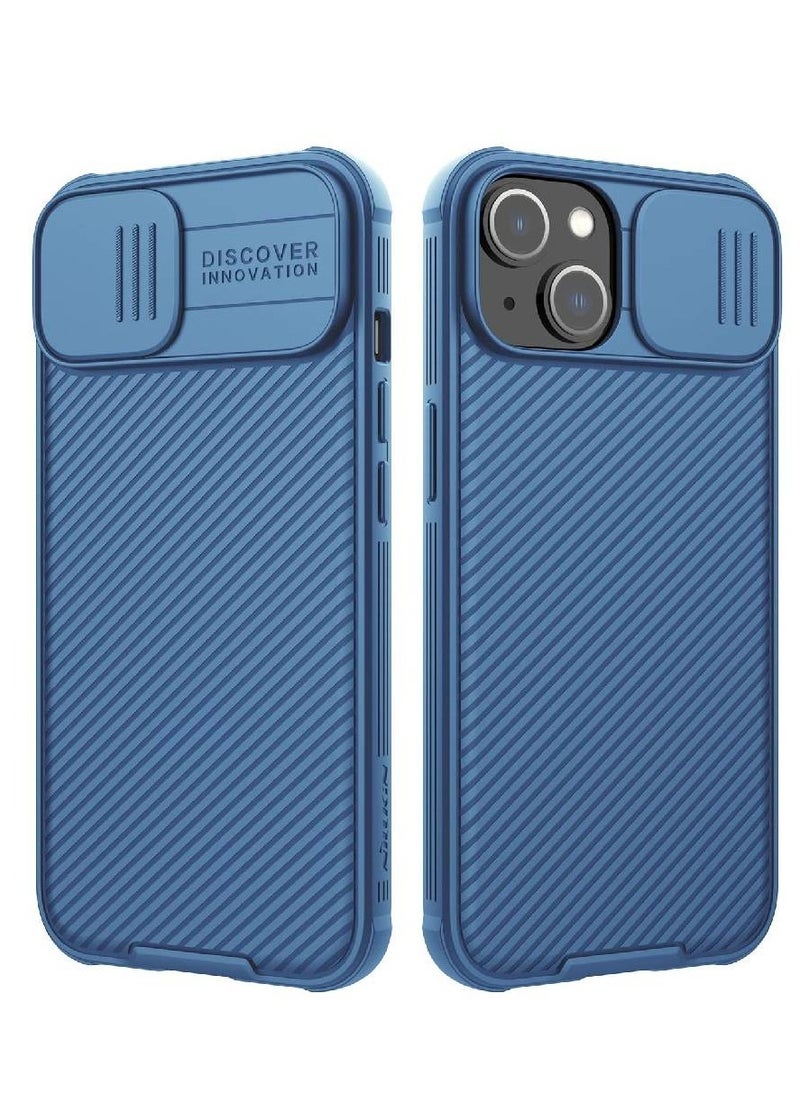 Nillkin iPhone 14 CamShield Silky Liquid Silicone Protection Case Blue  - Image 1