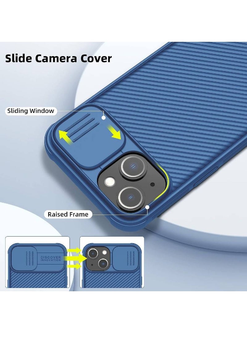 Nillkin iPhone 14 CamShield Silky Liquid Silicone Protection Case Blue  - Image 2