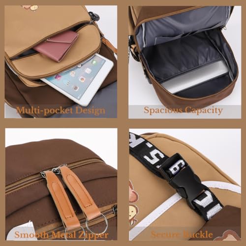 Lushandy Capybara Backpack, Cute Capibara Backpacks Kawaii Kapibara Stuff Large Cartoon Capybara Bag Ita Bag - Image 5