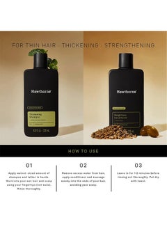 Hawthorne Hawthorne Men's Thickening Shampoo and Conditioner Hair Set. Includes Thickening Shampoo and Weightless Conditioner. Sulfate Free, Paraben Free. 8 Fl Oz Each.  - Image 4