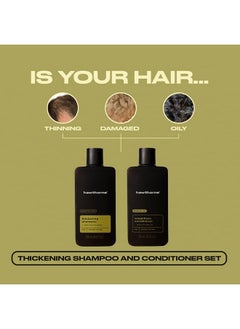 Hawthorne Hawthorne Men's Thickening Shampoo and Conditioner Hair Set. Includes Thickening Shampoo and Weightless Conditioner. Sulfate Free, Paraben Free. 8 Fl Oz Each.  - Image 2