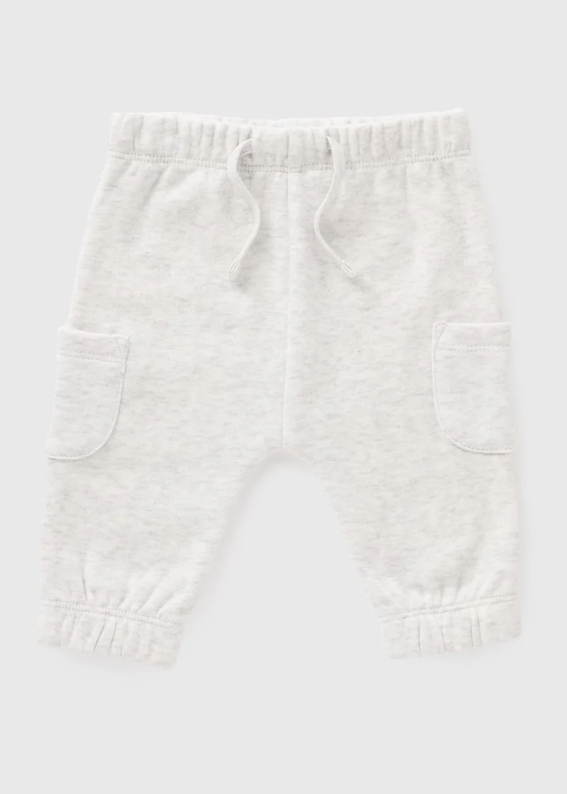 Matalan Baby Grey Cargo Jogging Bottoms