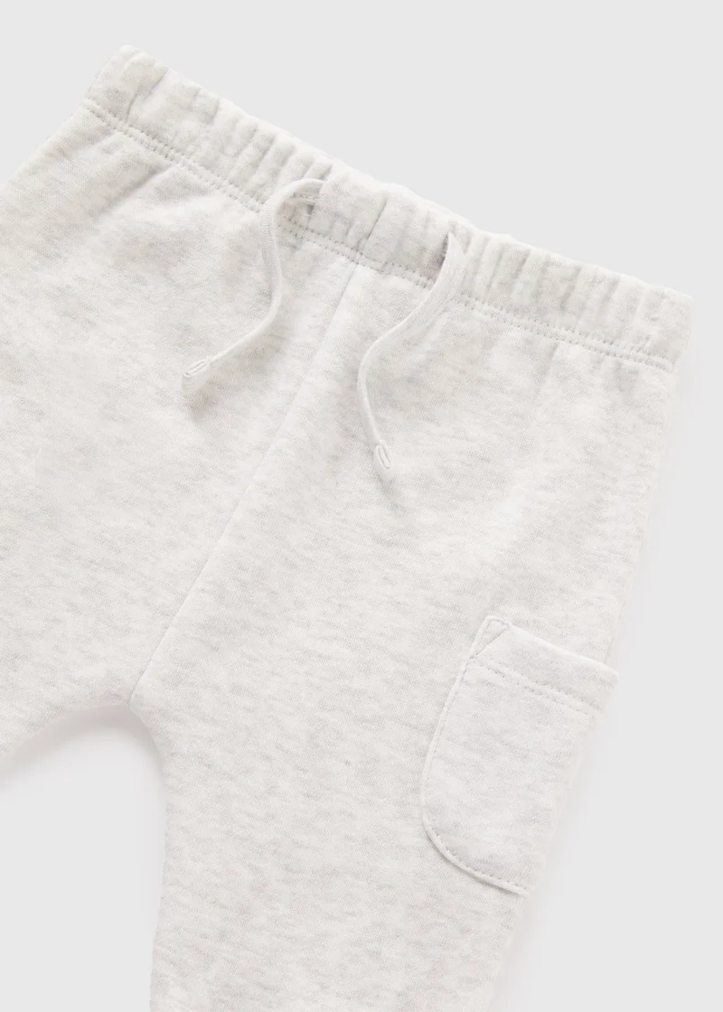 Matalan Baby Grey Cargo Jogging Bottoms