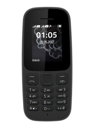 هاتف نوكيا المحمول 105 4G ثنائي الشريحة باللون الأسود