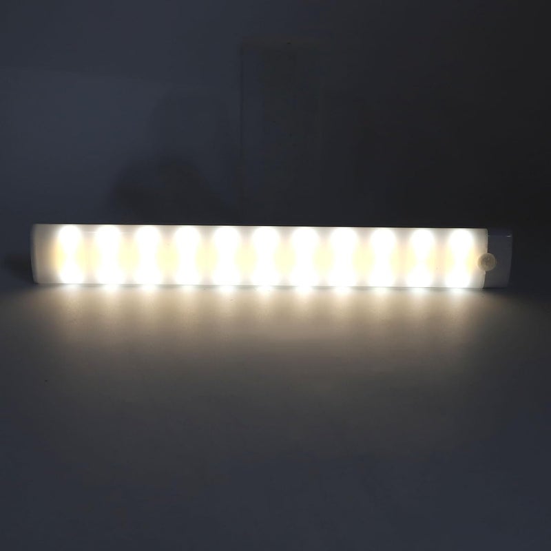 aqxreight Motion Sensor LED Closet Light Battery Powered USB Rechargeable Under Cabinet Lighting 3 Color Dimmable for Kitchen Closet Drawer - Image 3