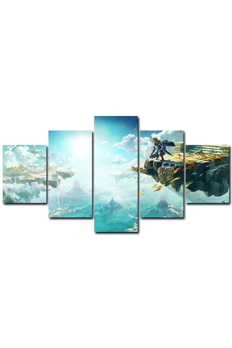 KAIWALK Gaming Poster Tears of the Kingdom Video Game HD Print on Canvas Painting Wall Art for Living Room Decor Boy Gift (Unframed) - Image 1