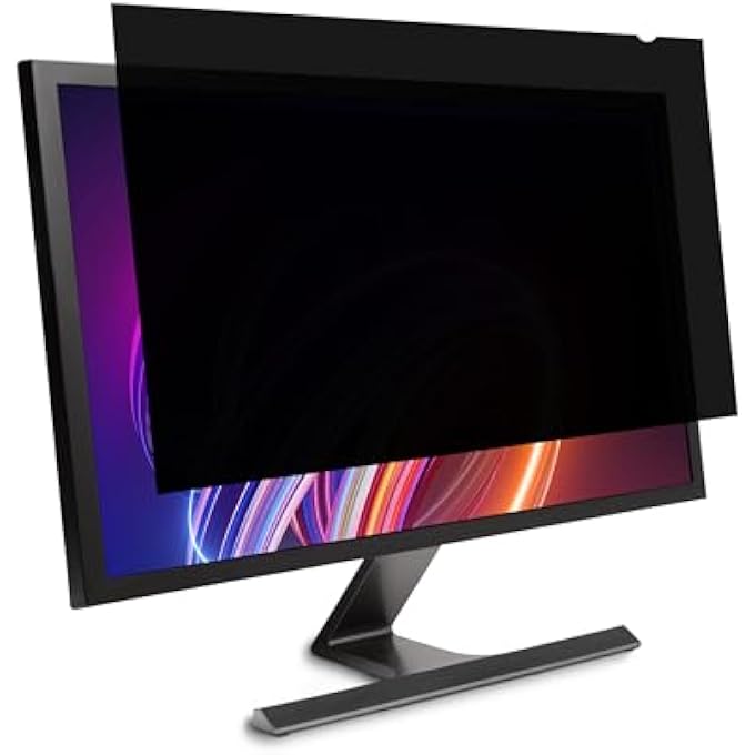 rayihni شاشة خصوصية كمبيوتر 24 بوصة لسطح المكتب، شاشة عريضة 16:9، فلتر خصوصية كمبيوتر FP240W9 مضاد للتوهج وتقليل الأشعة الزرقاء لشاشات ديل، أسوس، أيسر، إل جي، سامسونج، AOC، K55413WW - Image 1