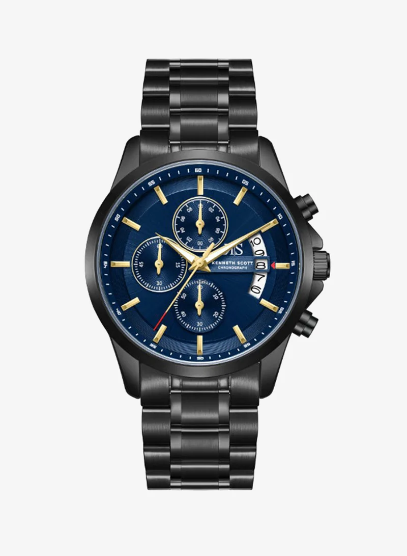 كينيث سكوت Men's Stainless steel Chronograph  Watch K26106-BBBN - 42 mm
