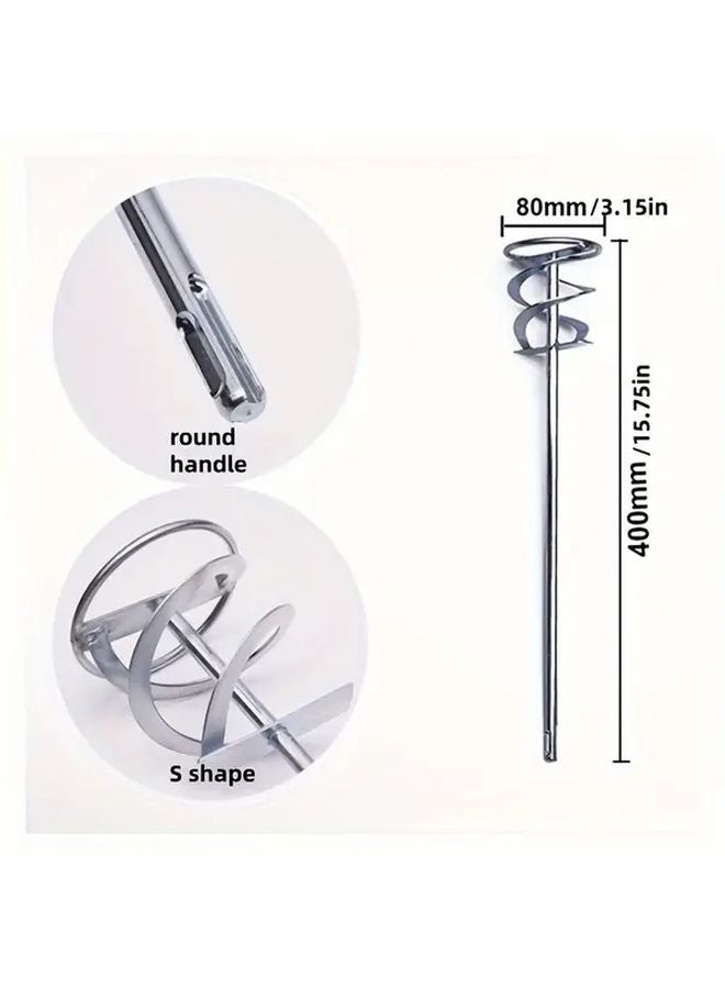 80X400mm SDS Metal Mixing Rod Barrel Type Mixer For Paint Cement Concrete - Image 3