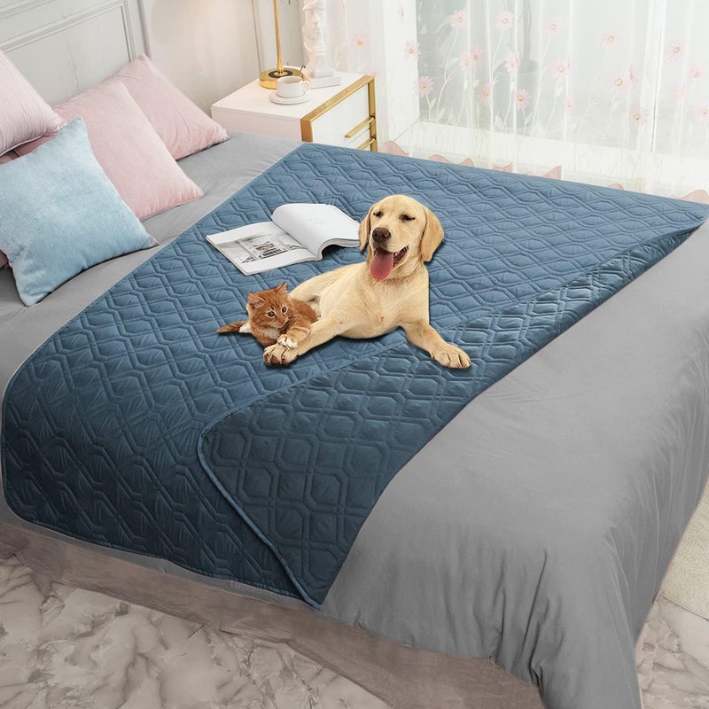 Waterproof Blanket Reversible Dog Bed Cover Pet Blanket for Furniture Bed Couch Sofa - Image 1