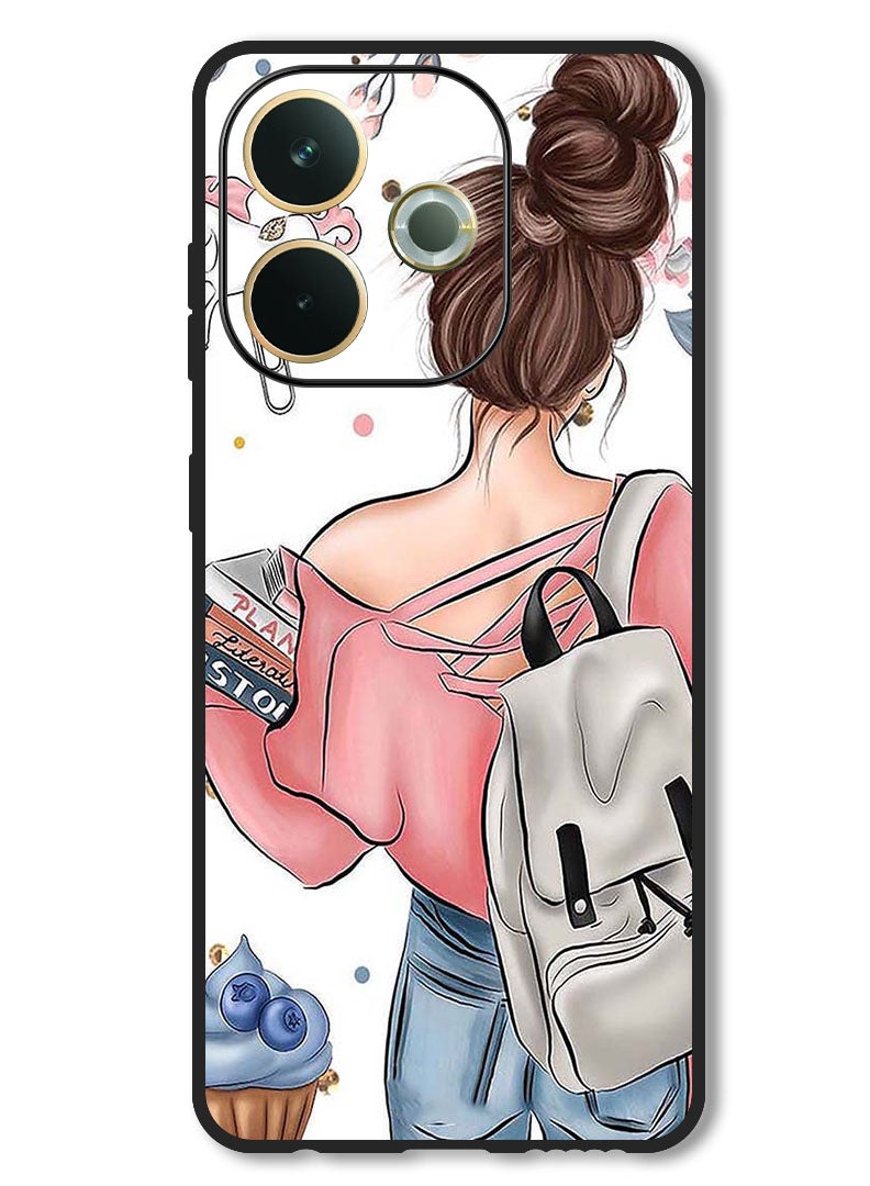Theodor Case Compatible with Oppo A5 Pro Protection Shockproof Bumper Cover School Girl - Image 1