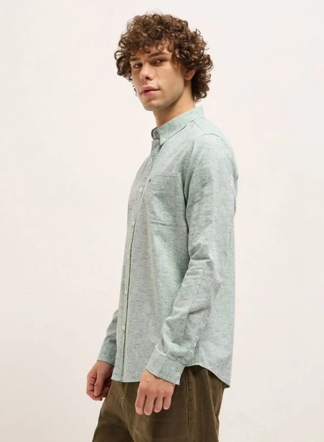 THE BEAR HOUSE Men's Shirt for Casual and Formal Wear | Classic Button-Down Style for Office, Daily Use, Travel, Events & All-Season Outfits | Versatile & Stylish Wardrobe Essential for Every Occasion