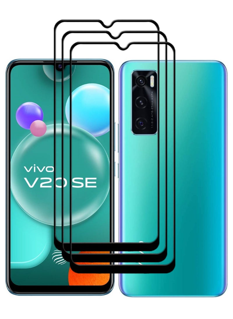 ACLIX 3 Pieces Antistatic ESD Dustproof Premium Quality High Definition Tempered Glass Screen Protector Designed For vivo V20 SE - Image 1