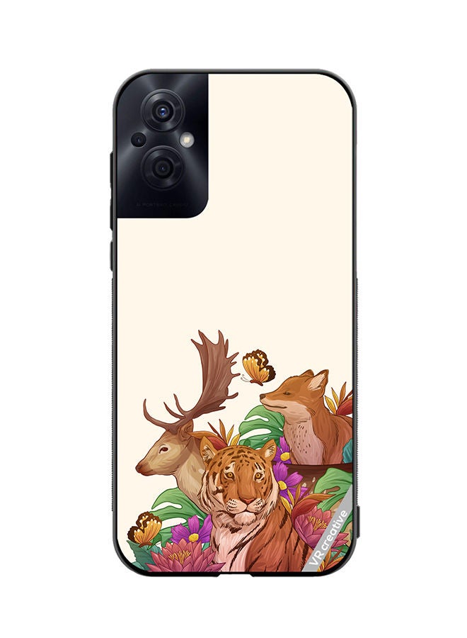 VR CREATIVE Protective Case Cover For Oppo Reno8 Z Wild Animals Design Multicolour - Image 1