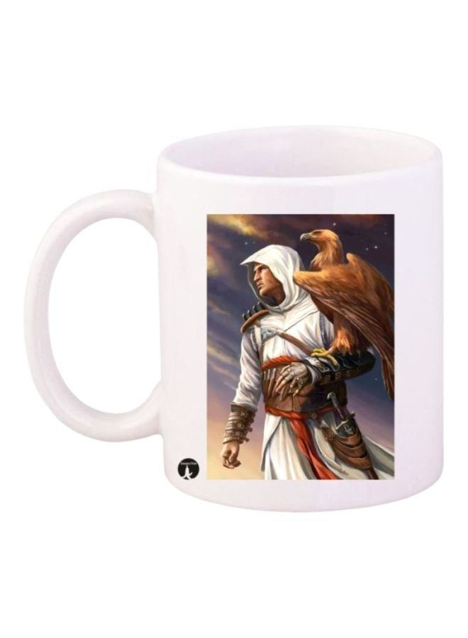 RKN Assassin's Creed Printed Coffee Mug White/Brown/Grey - Image 1