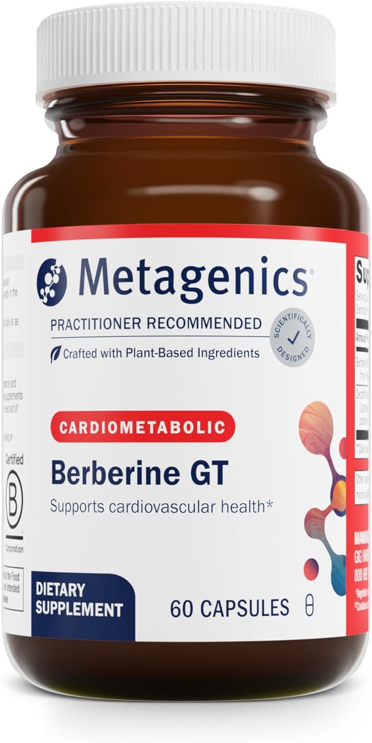 Metagenics Berberine GT  Supports Cardiovascular Health and Healthy Carbohydrate Metabolism  60 Count - Image 1