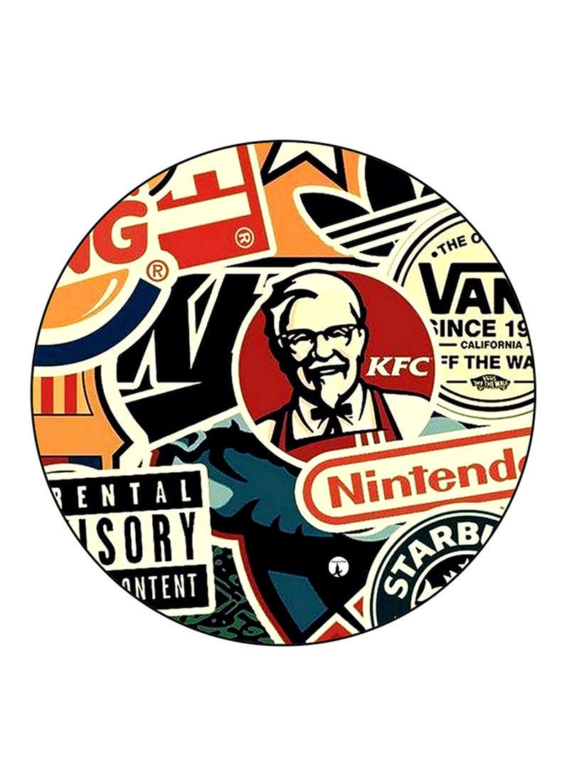 RKN Logos Printed Fridge Magnet Round  Multicolour - Image 2