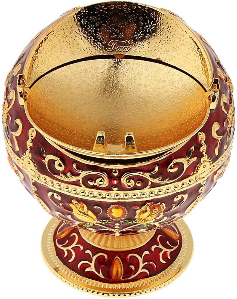 klarako Zinc Alloy Jewelry Box with Lid Windproof Ashtray Vintage - Image 1