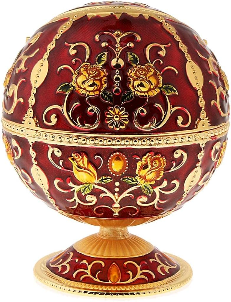 klarako Zinc Alloy Jewelry Box with Lid Windproof Ashtray Vintage - Image 2