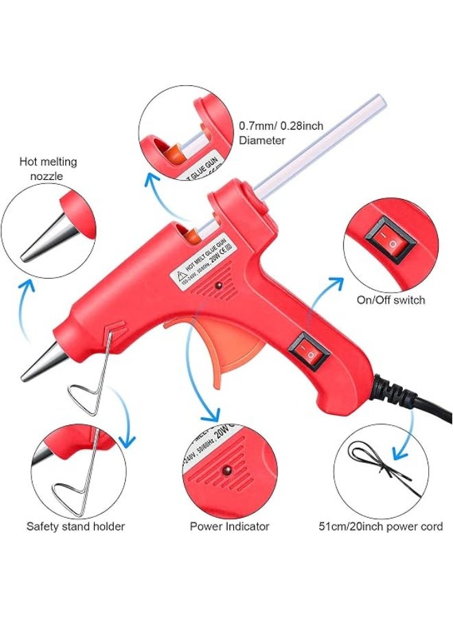 Lynacz Original Hot Glue Gun 20W Mini Hot Glue Gun Fast Heating Melt Glue Gun for Kid Crafts School DIY Arts Home Quick Repairs Use 7mm Glue Sticks for DIY Arts, Crafts and Quick Repairs - Image 3