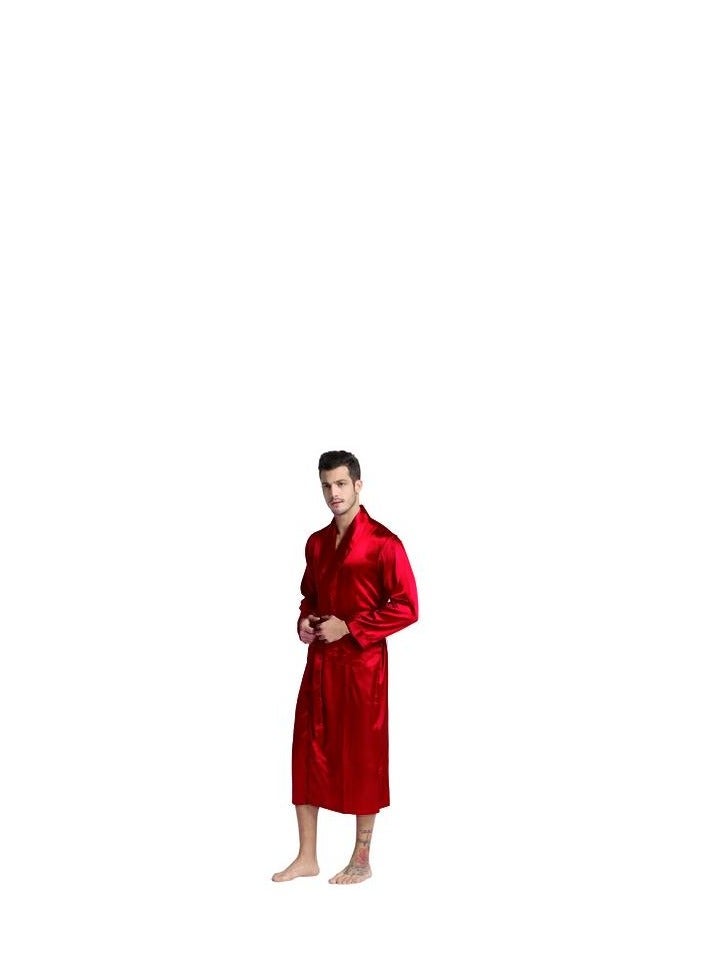 Men's satin robe