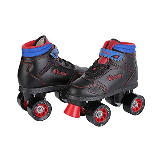 Chicago Sidewalk Roller Skates – Durable, Top Performance Indoor/Outdoor Use Skate Shoes for Girls & Boys, High-Top Boot Safety Youth Quad Skates, 60mm PU Wheels, Adjustable Chassis & Trucks - Image 2