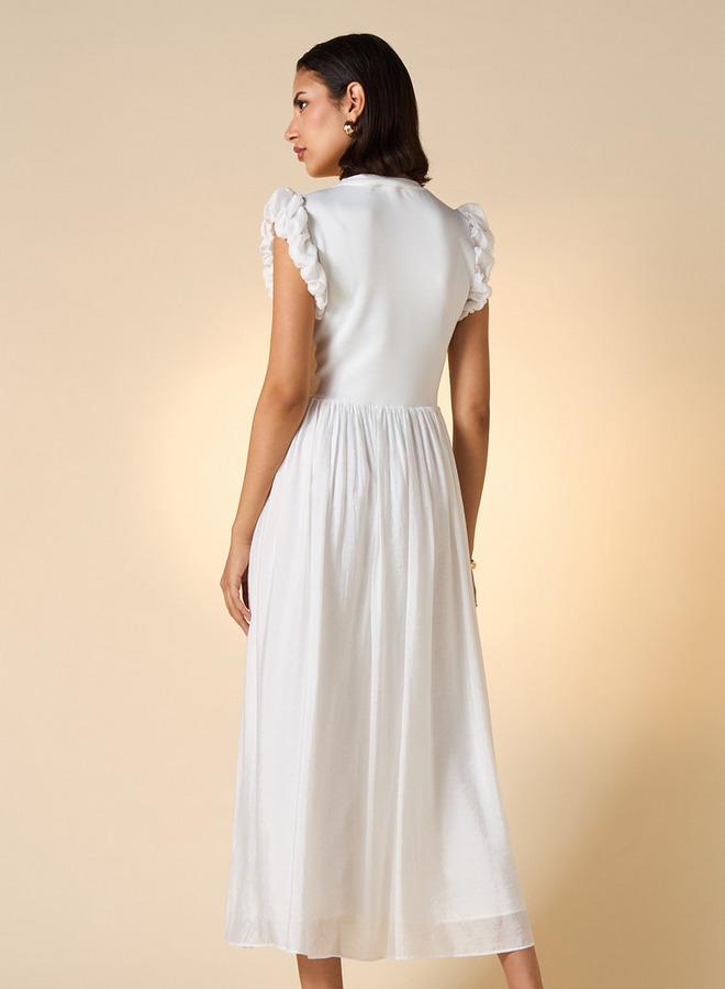 تواكستريمز فستان بلا أكمام بكشكش وياقة ضيقة من تو إكستريمز - Image 3