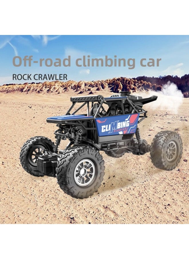 null - High-speed Alloy Remote Control Stunt Climbing Car Remote Control Car Four-wheel Drive Off-road Vehicle Drift Racing Car Export-Color:168-48 Blue Alloy Climbing Side - Image 1