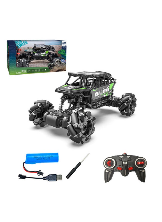 null - High-speed Alloy Remote Control Stunt Climbing Car Remote Control Car Four-wheel Drive Off-road Vehicle Drift Racing Car Export-Color:168-48 Blue Alloy Climbing Side - Image 1
