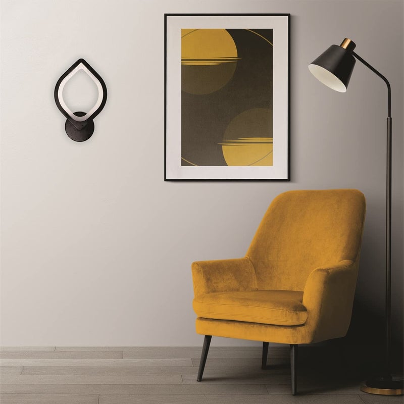 DOJI DOJI Black Body Wall Lights Stylish Wall lamp Wall ligt Wall lamp for Living Room Fancy Lights for Wall Bedroom Home Decoration ColorWarmwhite Almond - Image 3