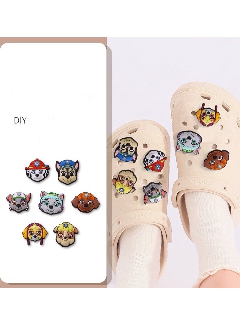 باو باترول سلسلة الأحذية البلاستيكية زخرفة تناسب أحذية التمساح الكرتون تمساح لتقوم بها بنفسك الملحقات سحر الأحذية